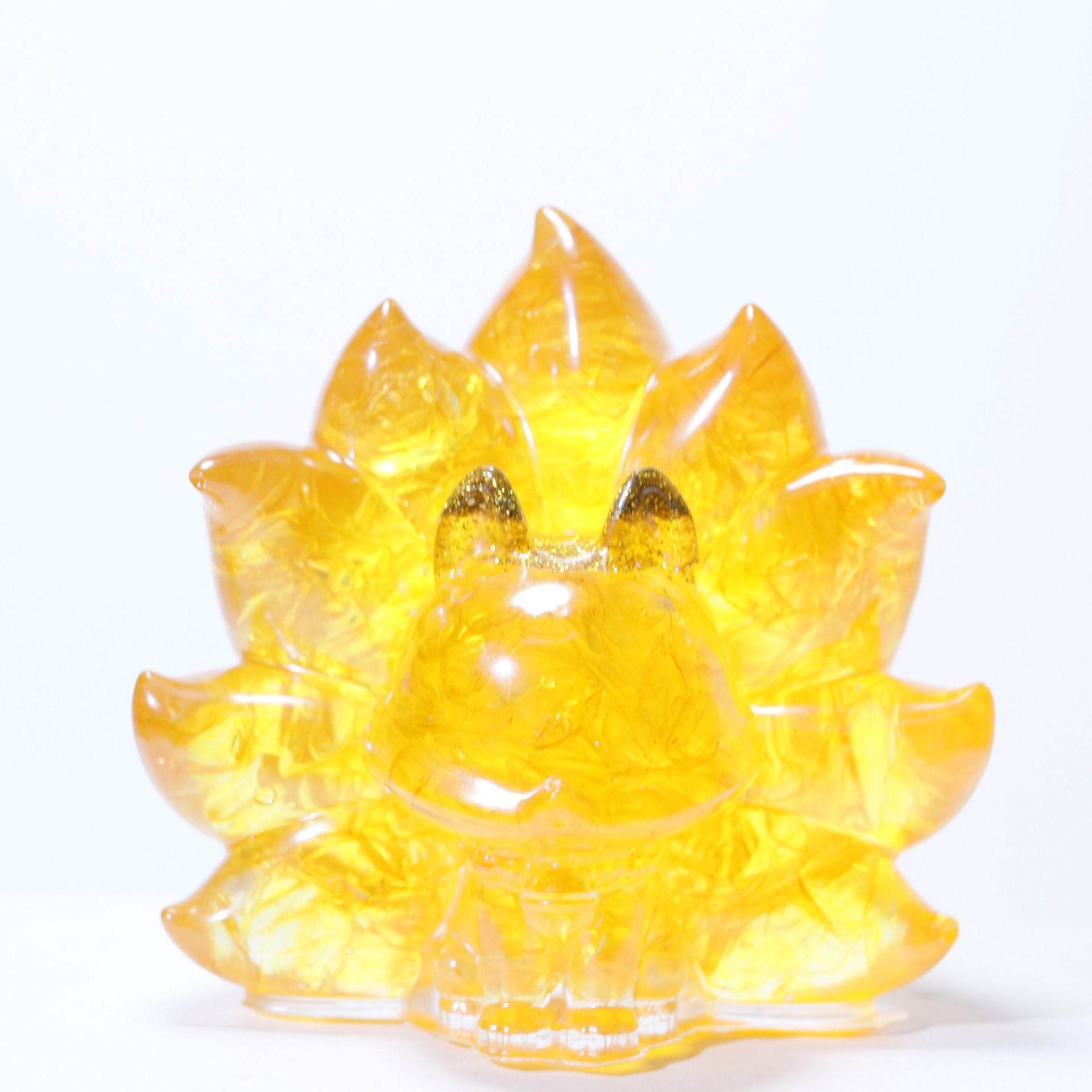 Natural Crystal Fox Ornament - MystiCrystals