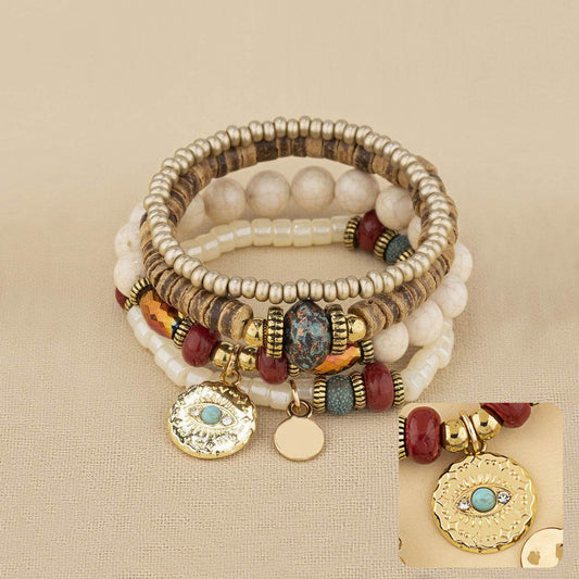Original Eye Charm Multi-Strand Bracelet - MystiCrystals