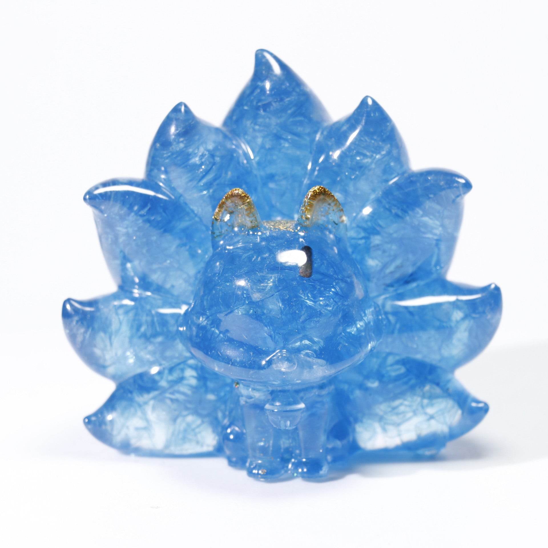 Natural Crystal Fox Ornament - MystiCrystals