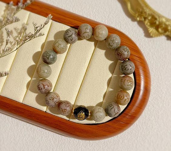 Bodhi Root Six-Word Mantra Zodiac Guardian Bracelet