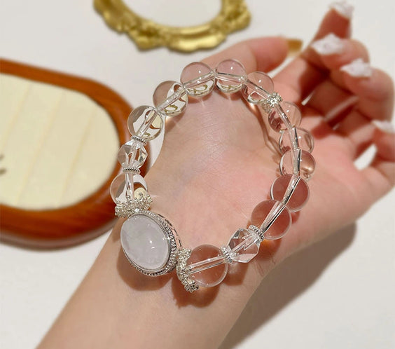 Natural White Crystal Healing Bracelet