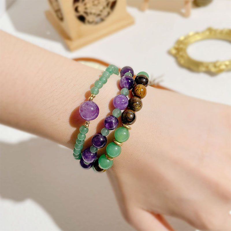 Fortune & Protection Crystal Bracelet Set