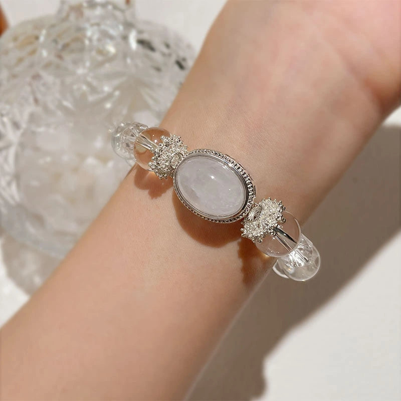 Natural White Crystal Healing Bracelet