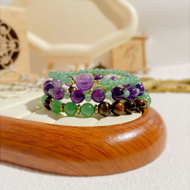 Fortune & Protection Crystal Bracelet Set