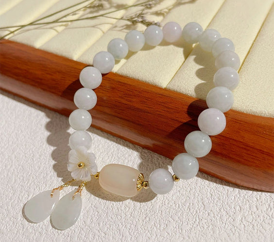 White Jade Aura Cleansing & Peace Bracelet