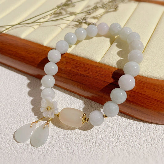 White Jade Aura Cleansing & Peace Bracelet
