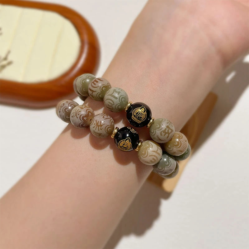 Bodhi Root Six-Word Mantra Zodiac Guardian Bracelet