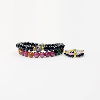 Obsidian & Tourmaline Guard Set