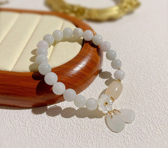 White Jade Aura Cleansing & Peace Bracelet
