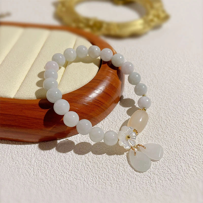 White Jade Aura Cleansing & Peace Bracelet