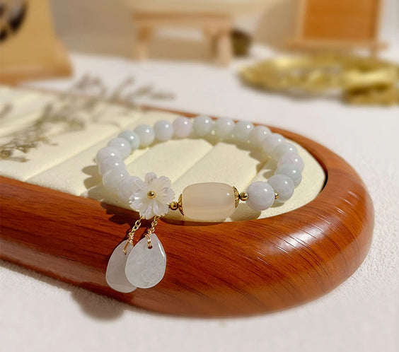 White Jade Aura Cleansing & Peace Bracelet
