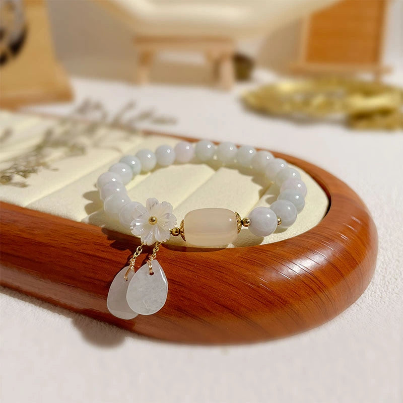 White Jade Aura Cleansing & Peace Bracelet