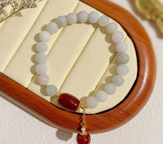 Jadeite & Agate Guardian Bracelet