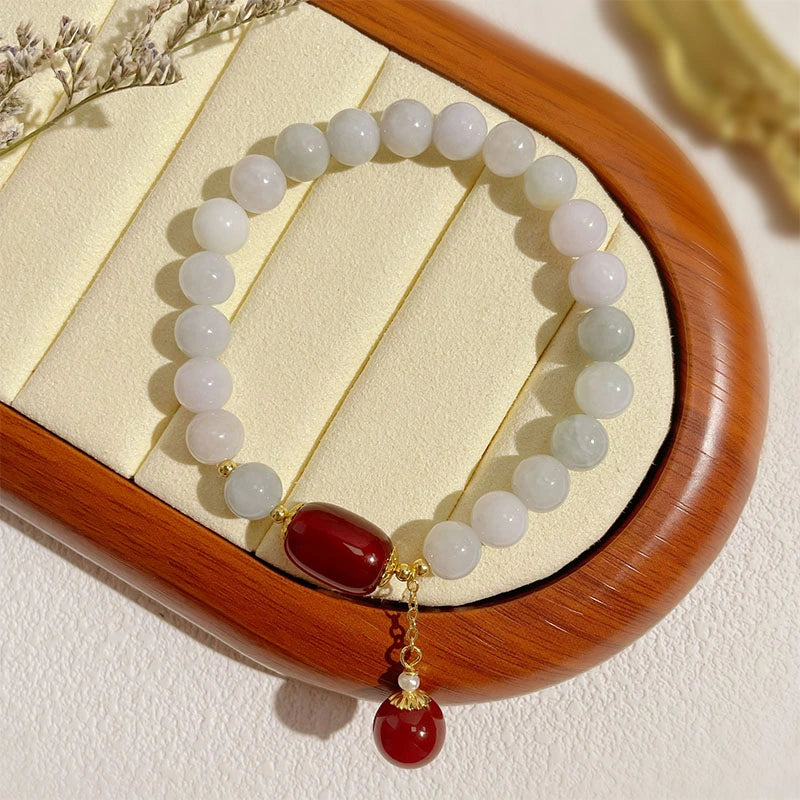 Jadeite & Agate Guardian Bracelet