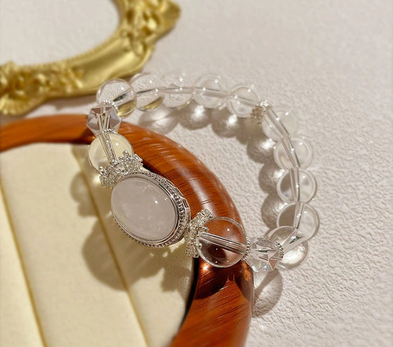 Natural White Crystal Healing Bracelet