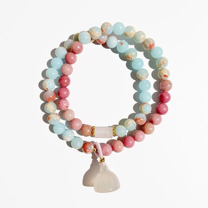 Shoushan Stone Double Circle Bracelet for Women