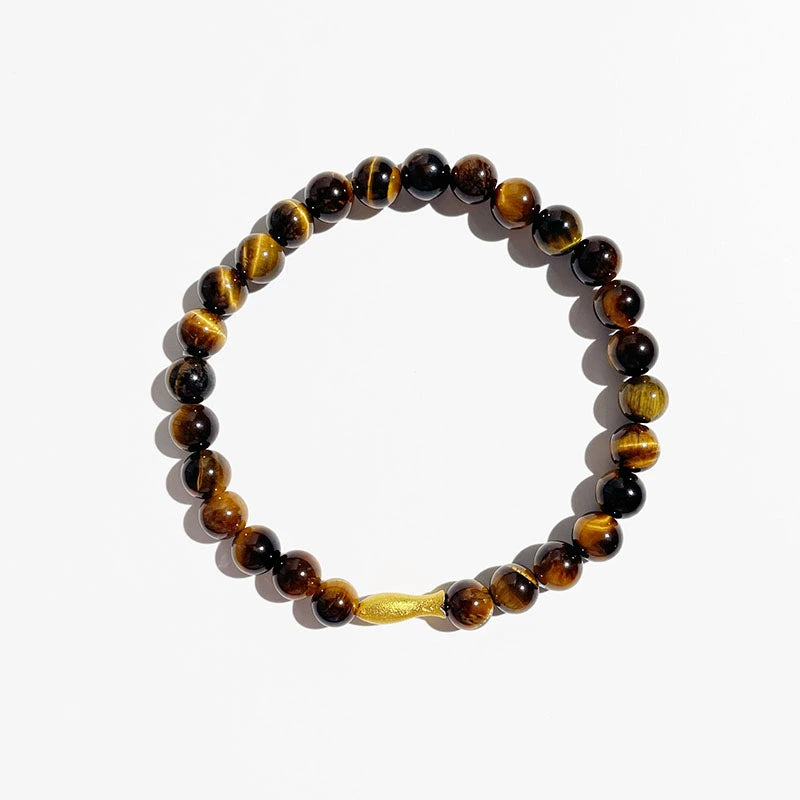 Lucky Koi Tiger Eye Bracelet of Wealth & Fortune