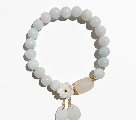 White Jade Aura Cleansing & Peace Bracelet