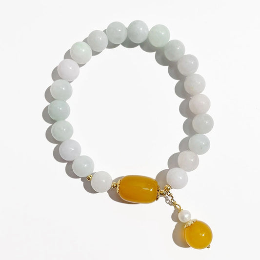 Jadeite & Agate Guardian Bracelet