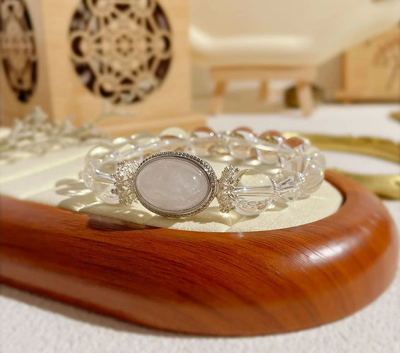 Natural White Crystal Healing Bracelet