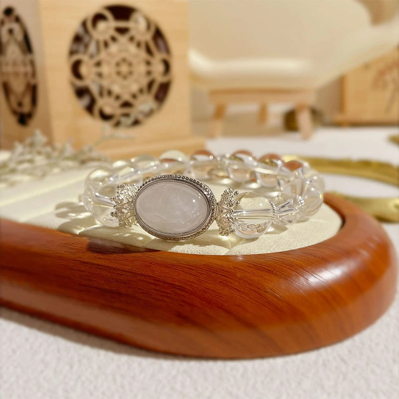 Natural White Crystal Healing Bracelet