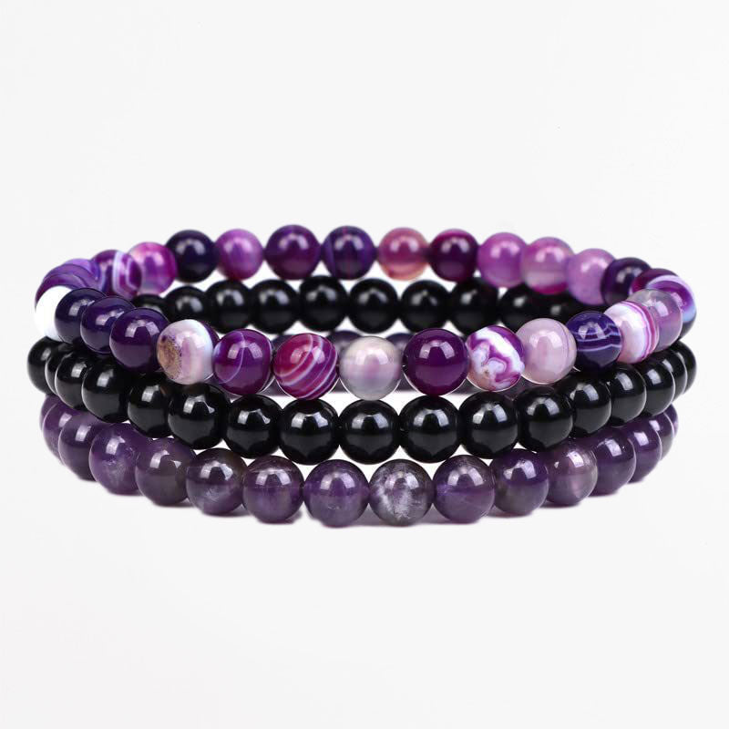 Healing Crystal Trio Bracelet Set