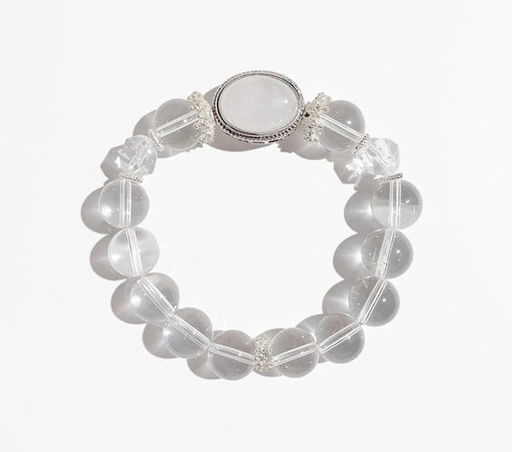 Natural White Crystal Healing Bracelet