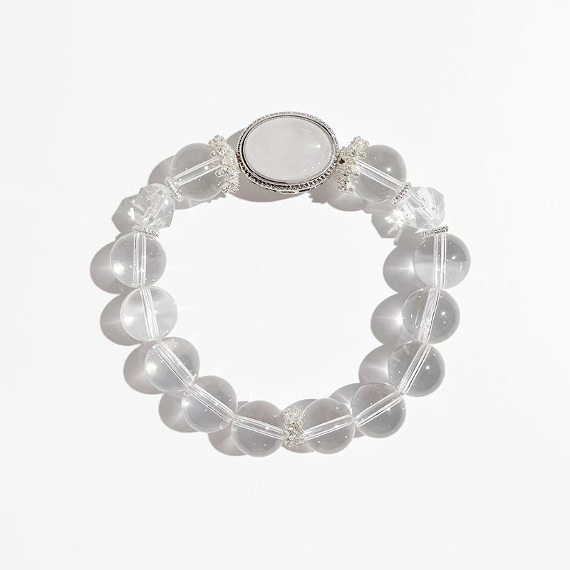 Natural White Crystal Healing Bracelet