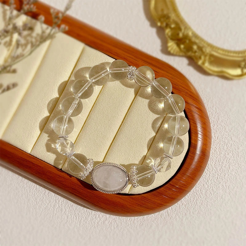 Natural White Crystal Healing Bracelet