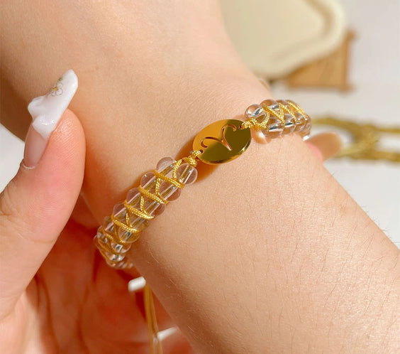 Zodiac Aura Protection Braided Stone Bracelet
