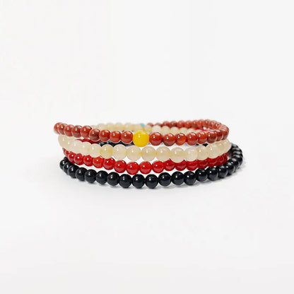 Emotional Balance & Healing Crystal Bracelet Stack