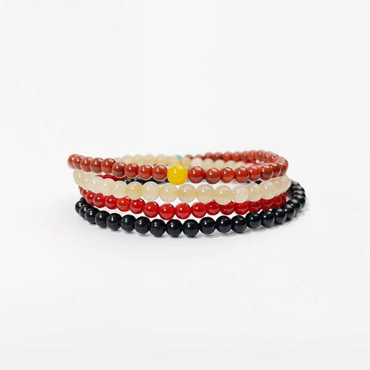 Emotional Balance & Healing Crystal Bracelet Stack