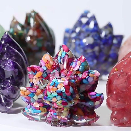 Natural Crystal Fox Ornament - MystiCrystals
