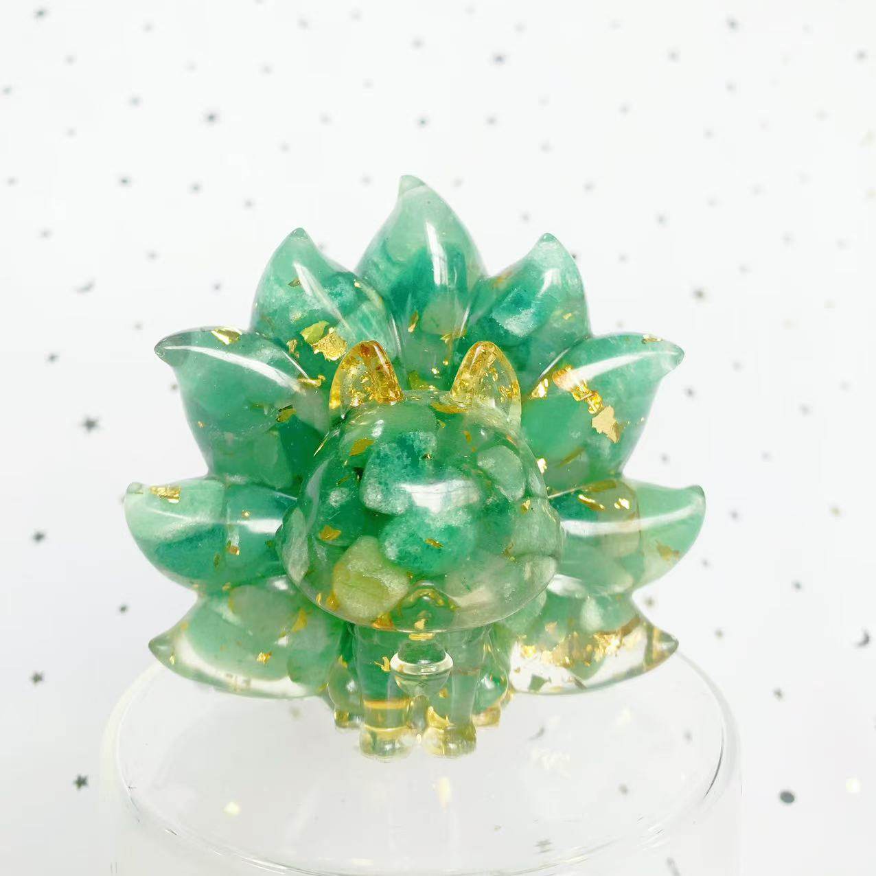 Natural Crystal Fox Ornament - MystiCrystals