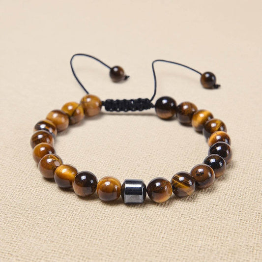 Braided Tiger Eye Stone Bracelet - MystiCrystals