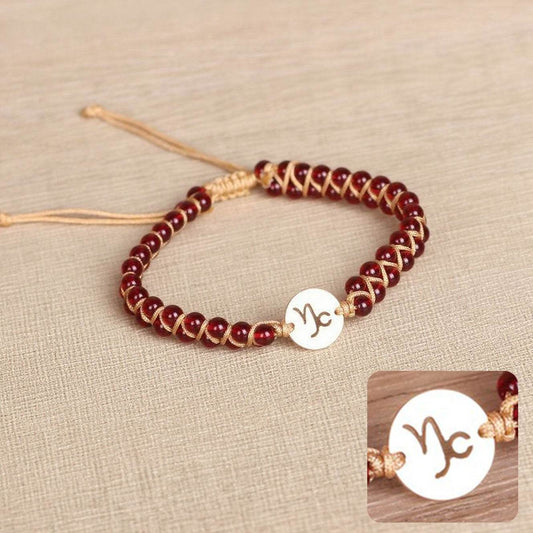 Braided Zodiac Stone Bracelet - MystiCrystals