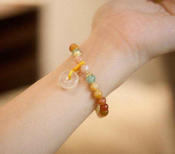 Free Today: Gobi Jade Peace Amulet Crystal Bracelet