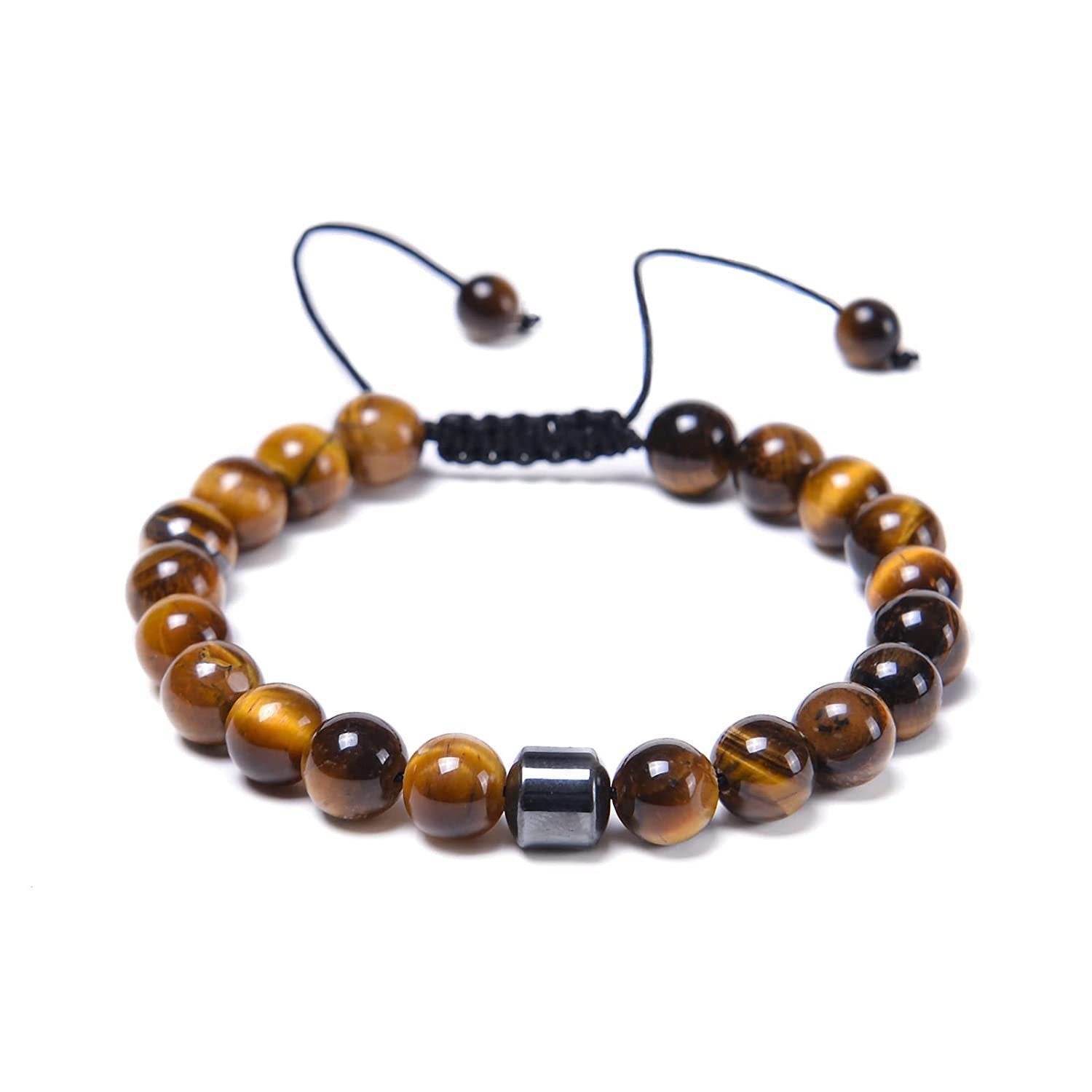 Braided Tiger Eye Stone Bracelet - MystiCrystals