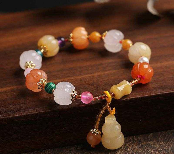 Free Today:Sacred Couples’ Jade & Pumpkin Energy Bracelet