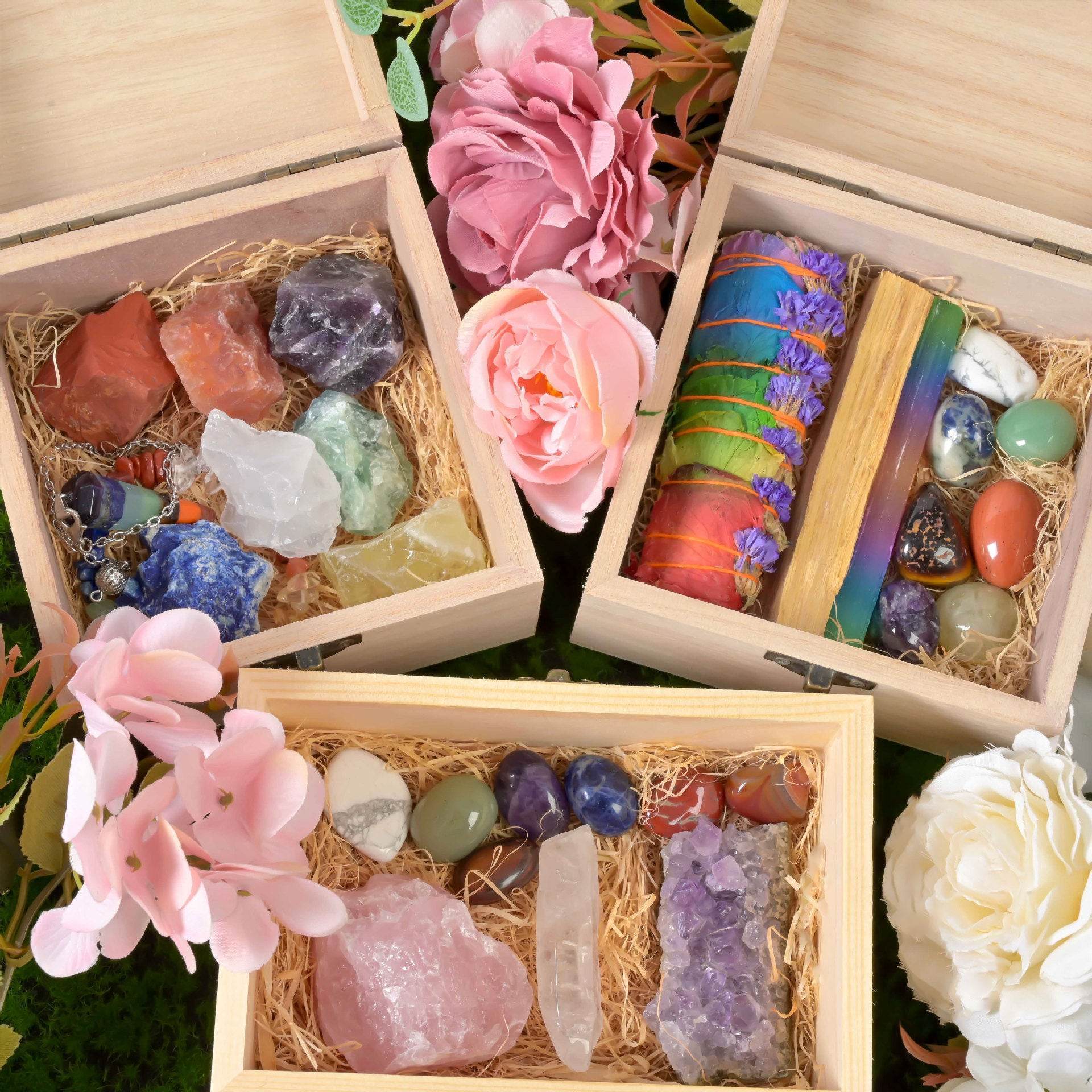 Natural Meditation Crystal Gift Set - MystiCrystals