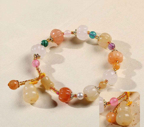 Free Today:Sacred Couples’ Jade & Pumpkin Energy Bracelet
