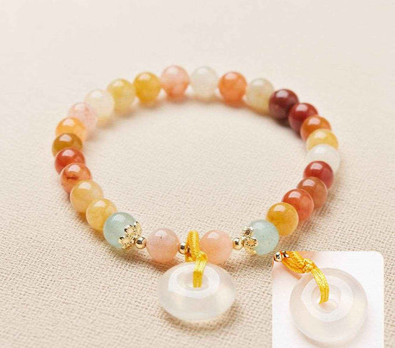 Free Today: Gobi Jade Peace Amulet Crystal Bracelet