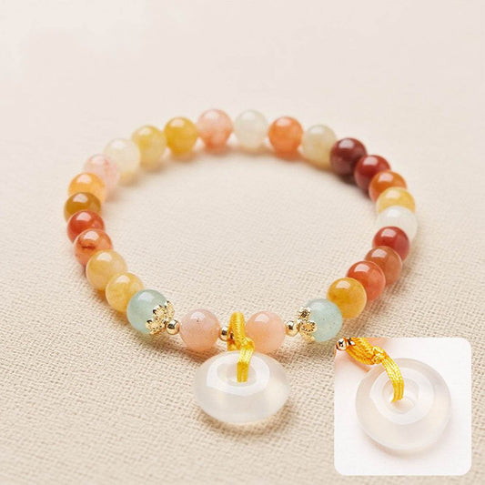 Gobi Jade Safety Buckle Bracelet - MystiCrystals