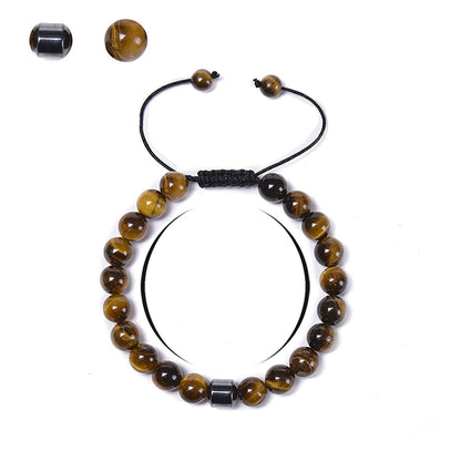 Braided Tiger Eye Stone Bracelet - MystiCrystals
