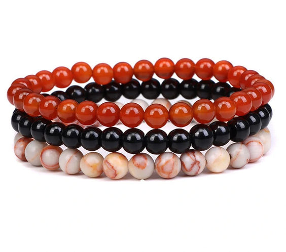 Healing Crystal Trio Bracelet Set - MystiCrystals