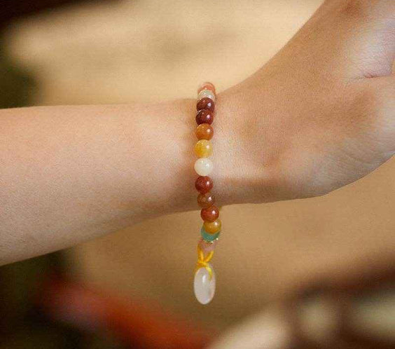 Free Today: Gobi Jade Peace Amulet Crystal Bracelet