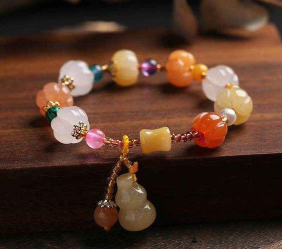 Free Today:Sacred Couples’ Jade & Pumpkin Energy Bracelet