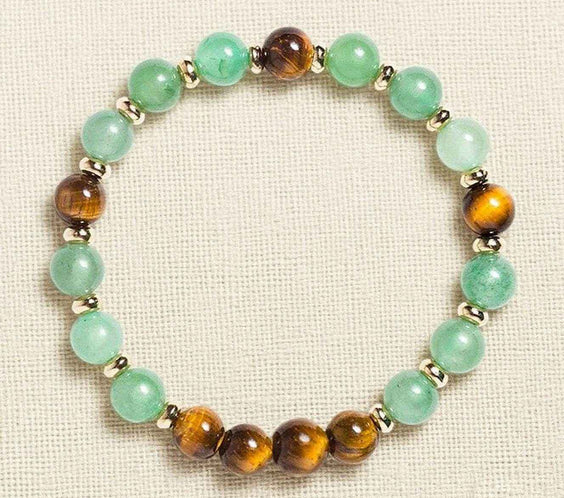 Free Today:Tiger Eye & Green Aventurine Bracelet for Creative Insight and Energy Alignment