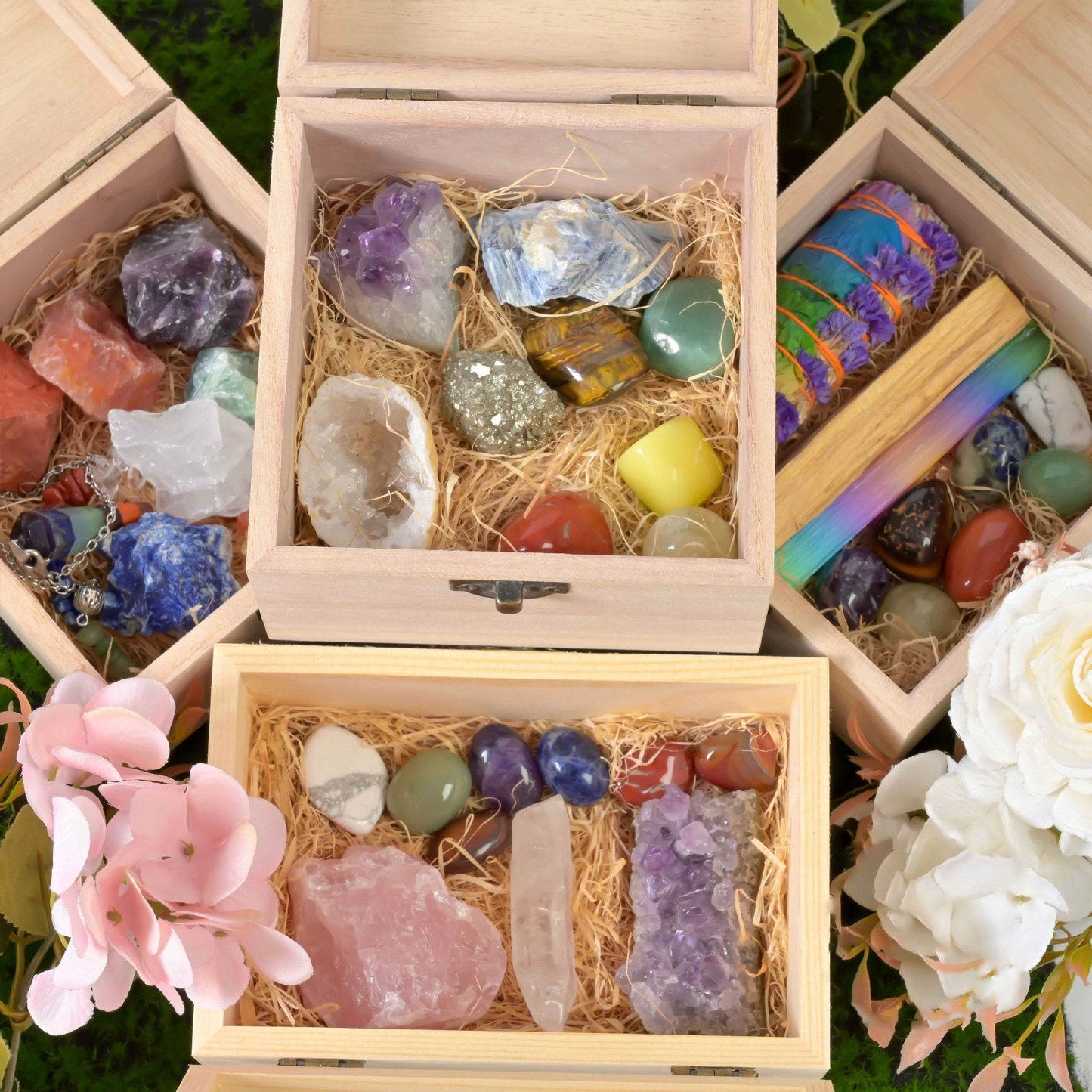 Natural Meditation Crystal Gift Set - MystiCrystals