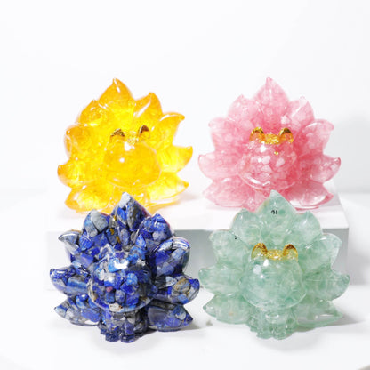 Natural Crystal Fox Ornament - MystiCrystals